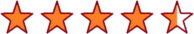 4.5 stars rating